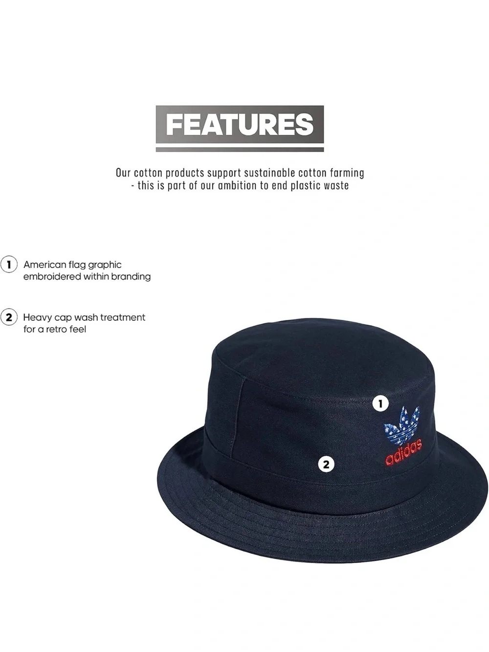 Adidas Originals Unisex Adult Unisex Originals Americana Bucket Hat